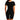 Combinaison sauna NaRsKo noire en polyester pour femme, vue de dos, idéale pour le fitness et la sudation.
